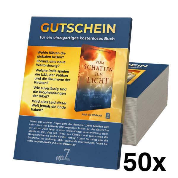 Flyer Typ 1 - Gutschein für Buchbestellung | 50×