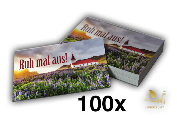 Ruh mal Aus! - Sabbat I Visitenkarte | 100×